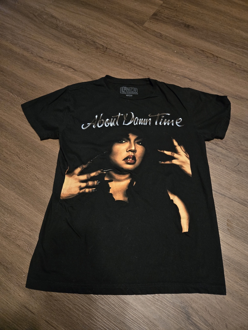 Lizzo 'About Damn Time' Graphic Tee - Black
